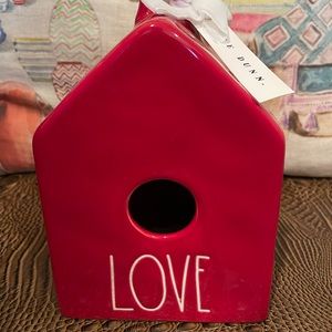 Rae Dunn valentines Love Birdhouse